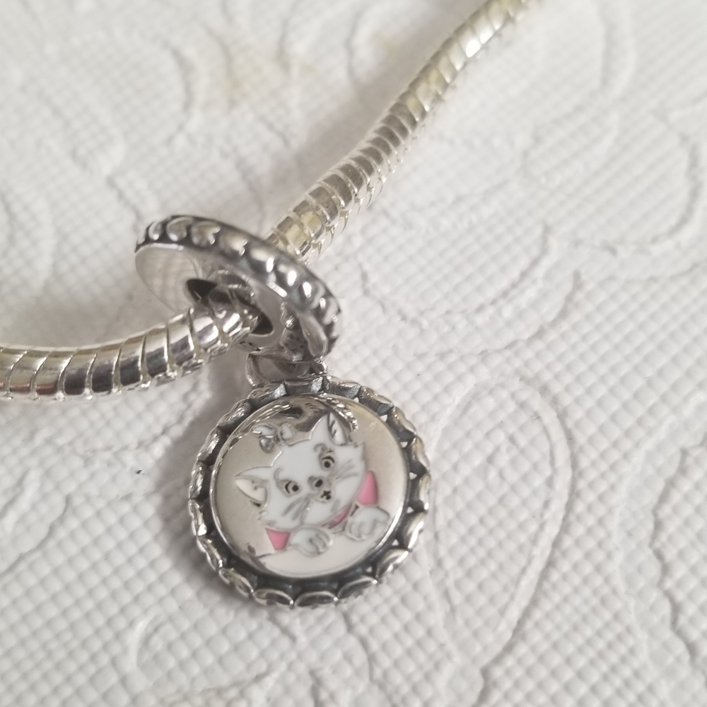 New Pandora Disney Parks Cat Lady  dangle charm